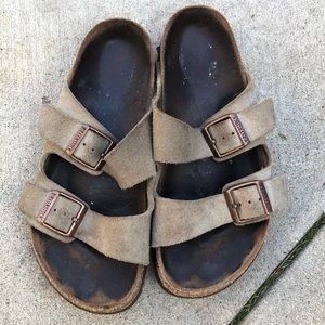 Birkenstock brown suede size 36 sandals